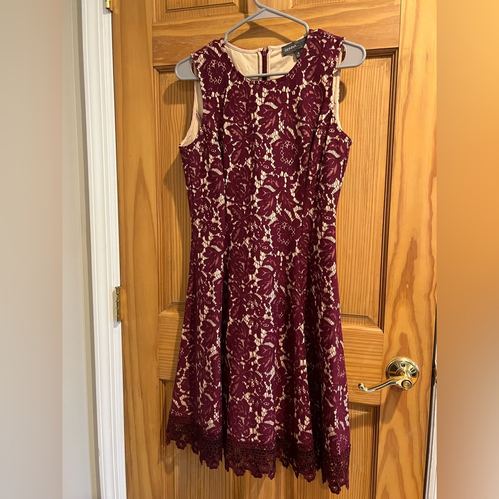 Maroon lace dress never worn